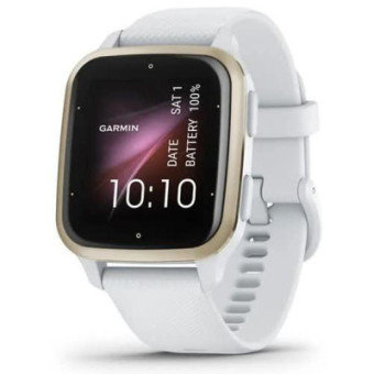 Зображення Smart годинник Garmin Venu Sq 2, White/Cream Gold (010-02701-11)