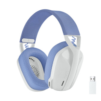 Изображение Наушники Logitech G435 Lightspeed Wireless Gaming Headset White (981-001074)