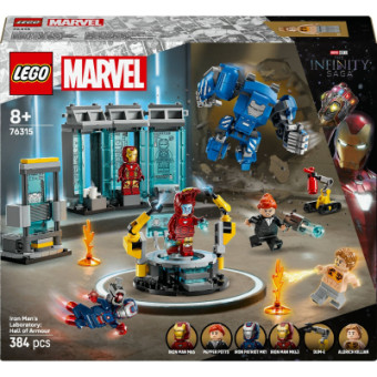 Изображение Конструктор Lego Super Heroes Лабораторія Залізної Людини: зал обладунків (76315)