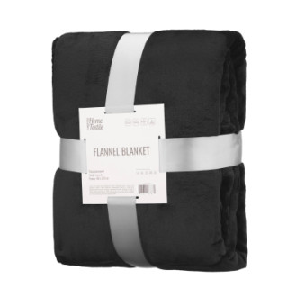 Изображение Плед Ardesto Flannel 160х200см чорний (ART0215SB)
