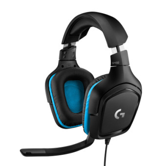 Изображение Наушники Logitech G432 7.1 Surround Sound Wired Gaming Headset (981-000770)