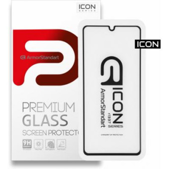 Зображення Захисне скло Armorstandart Icon Samsung A41 Black (ARM56242-GIC-BK)