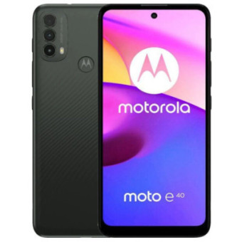 Изображение Смартфон Motorola E40 4/64GB Carbon Gray