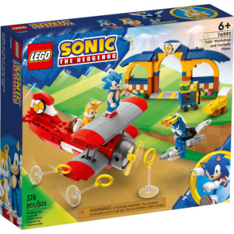 Зображення Конструктор Lego Sonic the Hedgehog Майстерня Тейлз і літак Торнадо 376 деталей (76991)