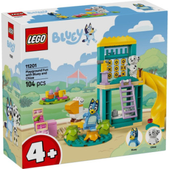 Изображение Конструктор Lego Bluey Веселощі з Блуї та Хлоєю на ігровому майданчику (11201)