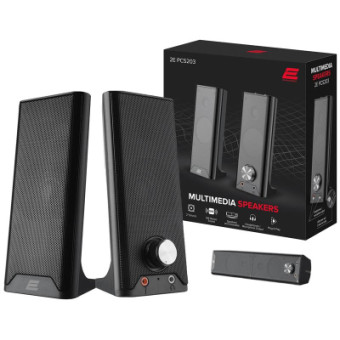 Изображение Акустическая система 2E PCS203 USB Metal Black (-PCS203BK)