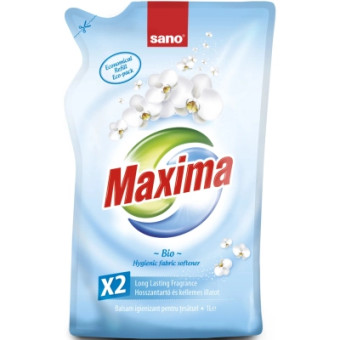 Изображение Кондиціонер для білизни Sano Maxima Bio сменная упаковка 1 л (7290010935512)