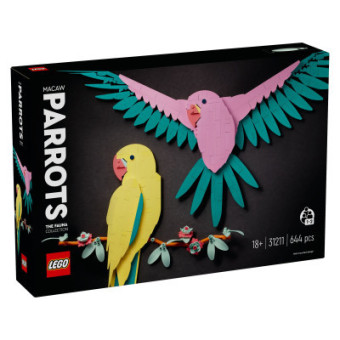 Изображение Конструктор Lego Art Колекція фауни. Папуги Ара 644 деталей (31211)