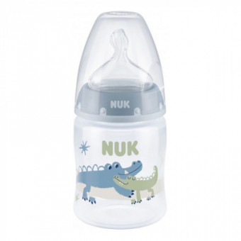 Изображение Пляшечка для годування Nuk Бутылочка для кормления  First Choice Plus Крокодилы 150 мл Синяя (3952401)