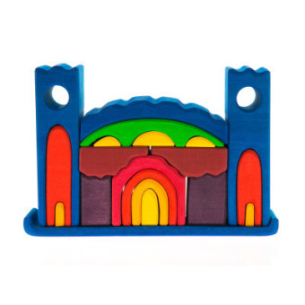 Изображение Конструктор nic Конструктор  деревянный Все в замке синий (NIC523268)