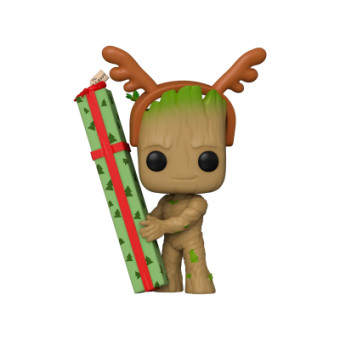 Изображение Іграшкова фігурка Funko Pop Вартові галактики: Holiday Special – Грут (64332)