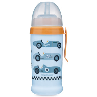 Зображення Пляшечка для годування Canpol babies Поильник-непроливайка  Racing Светло-синий 350 мл (56/516_blul)