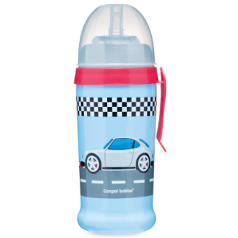 Зображення Пляшечка для годування Canpol babies Поильник-непроливайка  Racing Темно-синий 350 мл (56/516_blud)