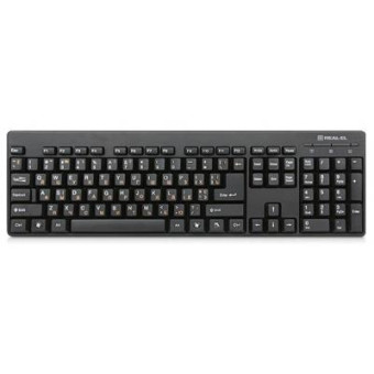 Изображение Клавиатура REAL-EL 502 Standard, USB, black