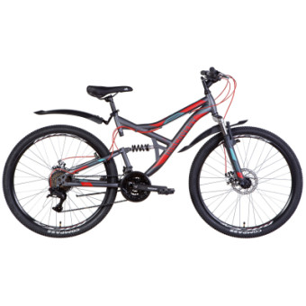 Зображення Discovery 26" Canyon AM2 DD рама-17,5" 2022 Grey/Red (OPS-DIS-26-446)
