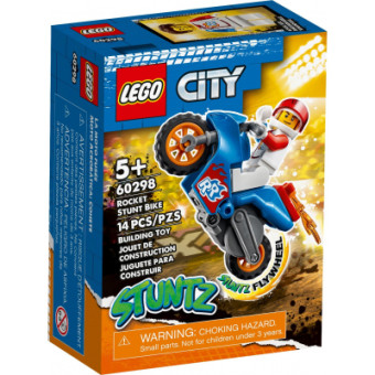 Изображение Конструктор Lego City Stunt Реактивный трюковый мотоцикл 14 деталей (60298)