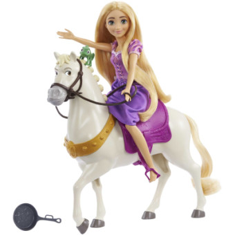 Зображення Лялька Disney Princess Набір з лялькою Рапунцель Принцеса з вірним другом Максимусом (HLW23)