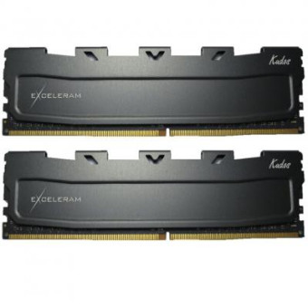 Зображення Модуль пам'яті для комп'ютера Exceleram DDR3L 16GB (2x8GB) 1600 MHz Black Kudos  (EKBLACK3161611LAD)