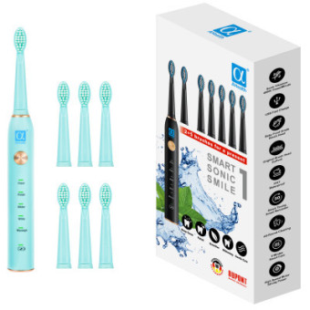Зображення Зубна щітка AHealth SMART SONIC SMILE 1 green (AHsss1g)