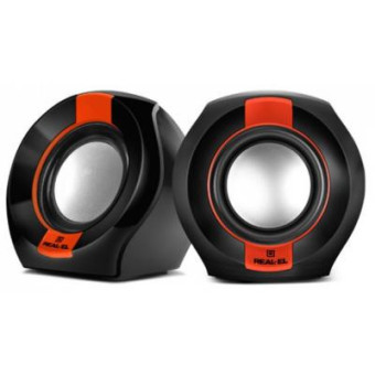 Изображение Акустическая система REAL-EL S-50 black-red