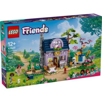 Изображение Конструктор Lego Friends Будиночок і квітник бджолярів (42669)