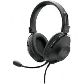 Изображение Наушники Trust Ozo Over-Ear USB Headset Black (24132)