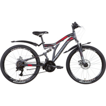 Зображення Discovery 24" Rocket AM2 DD рама-15" 2022 Grey/Red (OPS-DIS-24-294)