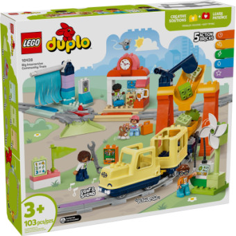 Изображение Конструктор Lego DUPLO Town Великий інтерактивний громадський потяг (10428-)