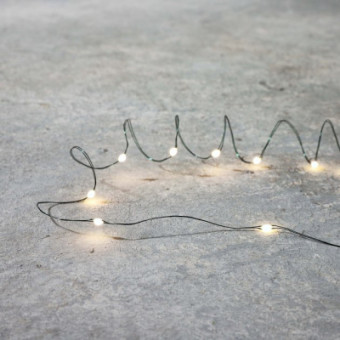 Изображение Гирлянда Luca Lighting Струна зеленая, 13 м теплый белый (8718861853124)