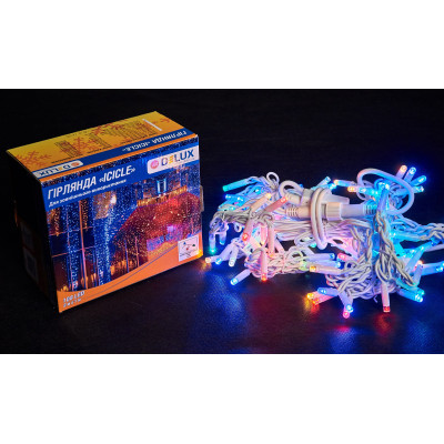 Гирлянда Delux ICICLE flash 108LED 2 х 1 м мульти / білий IP44 EN (90012949) фото №2