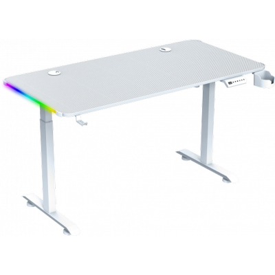 Комп'ютерний стіл GT Racer T-1231 White (T-1231 (120x60x73-117) White)