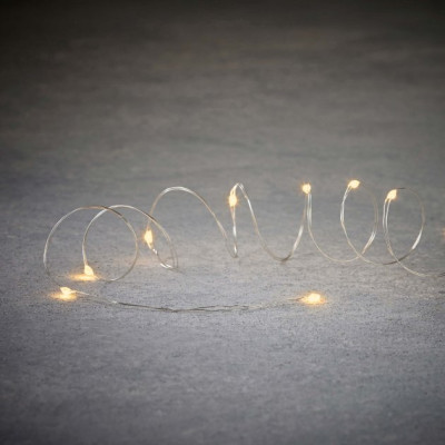 Гирлянда Luca Lighting Струна серебряная 18 м теплый белый (8718861853261)