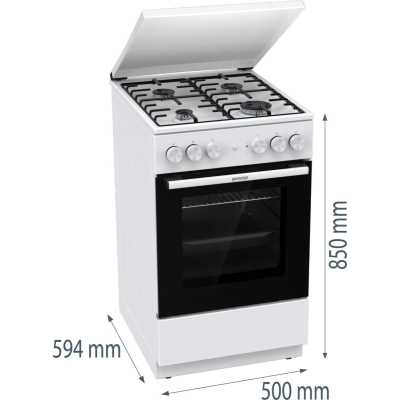 Плита Gorenje GK5A22WH фото №11