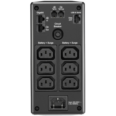 Джерело безперебійного живлення APC Back-UPS Pro BR 650VA, LCD (BR650MI) фото №3