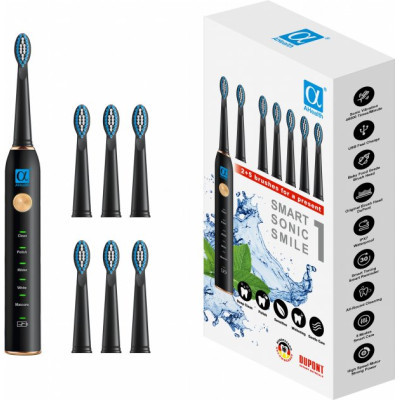 Зубная щетка AHealth SMART SONIC SMILE 1 black (AHsss1b)
