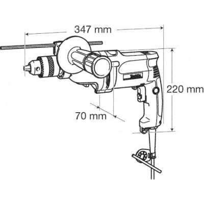 Дрель Makita DP4011 фото №2