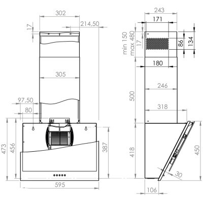 Вытяжки Gorenje WHI6SYB фото №5