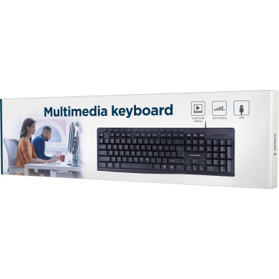 Клавиатура Gembird KB-UM-107-UA USB Black (KB-UM-107-UA) фото №4