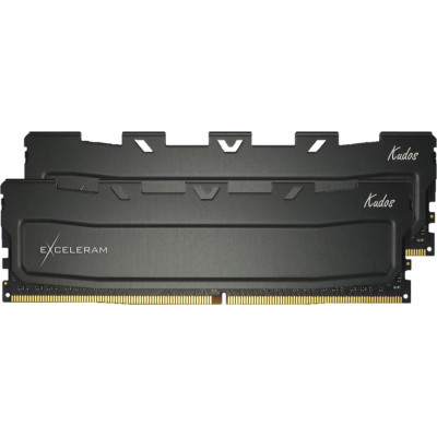 Модуль памяти для компьютера Exceleram DDR4 32GB (2x16GB) 3200 MHz Black Kudos  (EKBLACK4323216CD)
