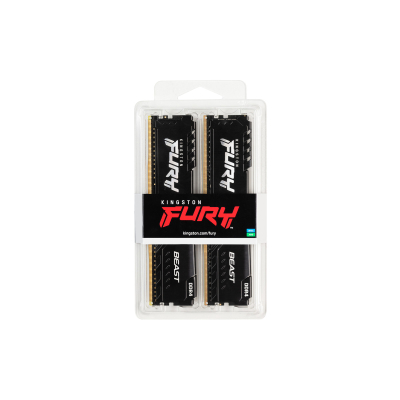 Модуль пам'яті для комп'ютера  DDR4 16GB (2x8GB) 3200 MHz Fury Beast Black  (KF432C16BBK2/16) фото №5