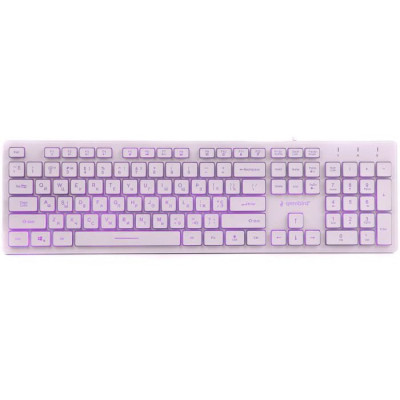 Клавіатура Gembird KB-UML3-01-W-UA USB White (KB-UML3-01-W-UA) фото №3