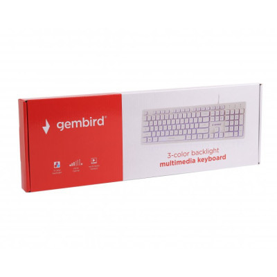 Клавіатура Gembird KB-UML3-01-W-UA USB White (KB-UML3-01-W-UA) фото №5