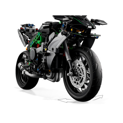 Конструктор Lego Technic Мотоцикл Kawasaki Ninja H2R 643 деталі (42170) фото №6