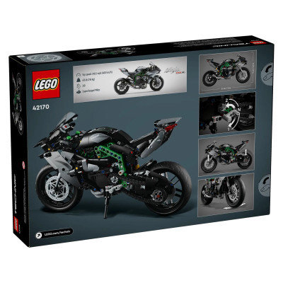 Конструктор Lego Technic Мотоцикл Kawasaki Ninja H2R 643 деталі (42170) фото №7