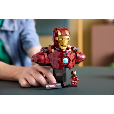 Конструктор Lego Marvel Погруддя Залізної Людини MK4 (76327) фото №10
