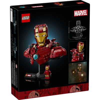 Конструктор Lego Marvel Погруддя Залізної Людини MK4 (76327) фото №7