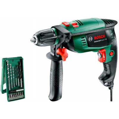 Дриль-шуруповерт Bosch UniversalImpact 700 X-line, набjр сверл и бит, кейс (0.603.131.00F)