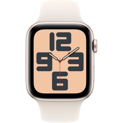 Смарт-часы Apple Watch SE 2024 GPS 40mm Starlight Aluminium Case with Starlight Sport Band - S/M (MXEF3QH/A) фото №2