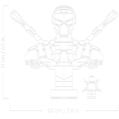 Конструктор Lego Super Heroes Погруддя Залізної Людини-Павука (76326) фото №7