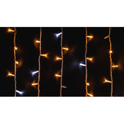 Гирлянда Delux ICICLE 108LED 2x1 м Білий flash Жовтий/Білий IP44 (90015179)